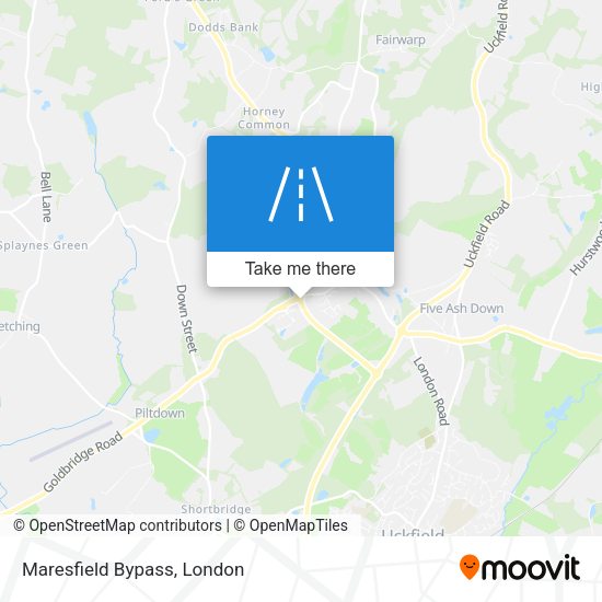 Maresfield Bypass map