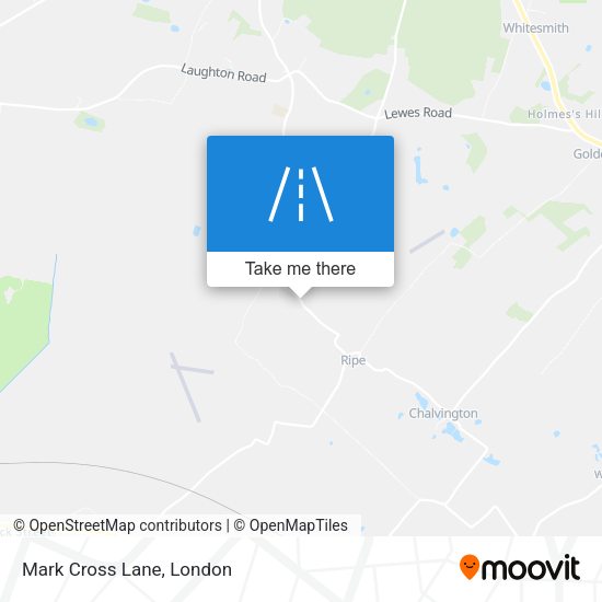 Mark Cross Lane map