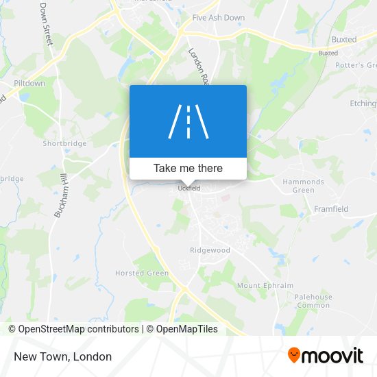 New Town map