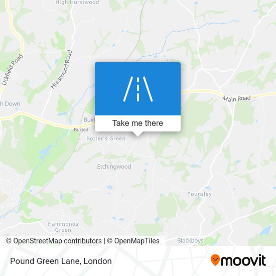 Pound Green Lane map