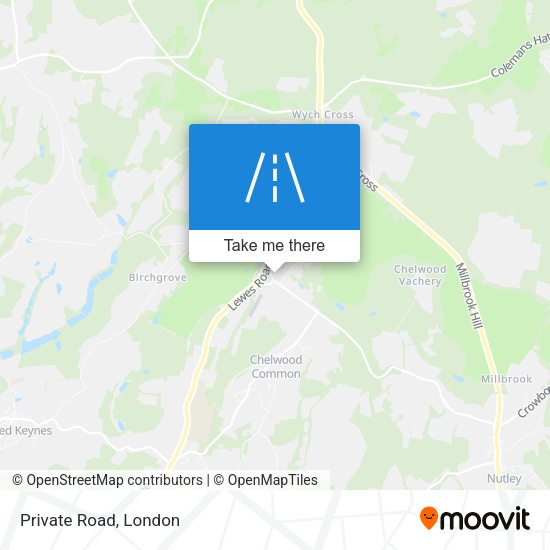 Private Road map