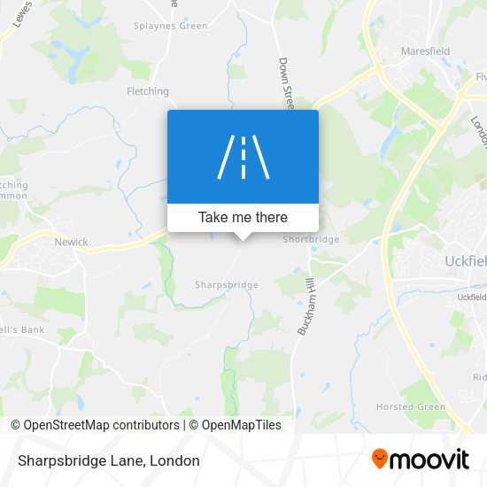 Sharpsbridge Lane map