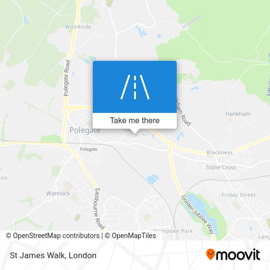 St James Walk map
