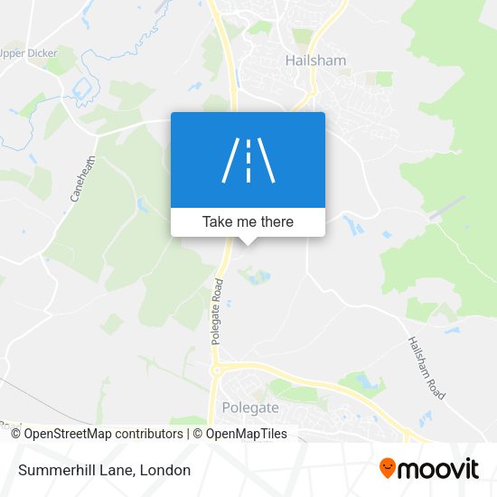 Summerhill Lane map