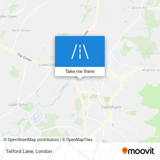 Telford Lane map
