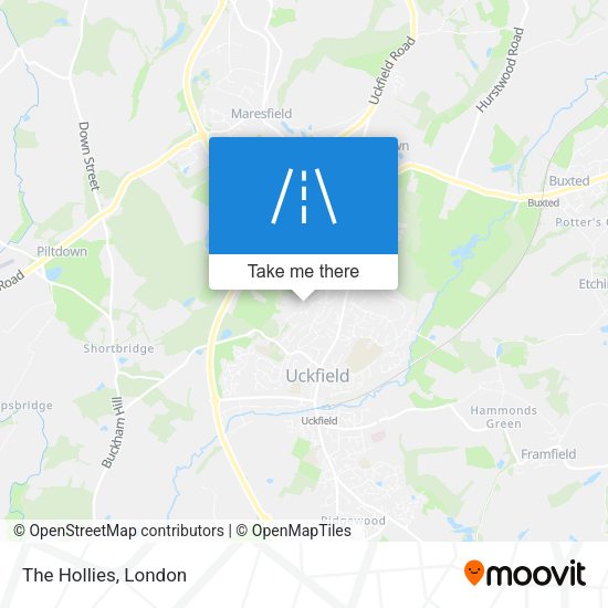 The Hollies map