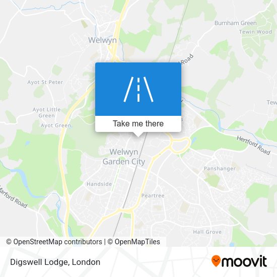 Digswell Lodge map