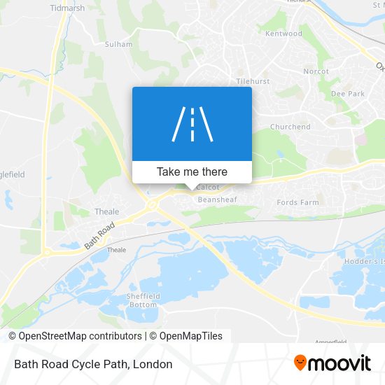 Bath Road Cycle Path map