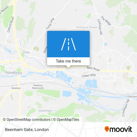 Beenham Gate map