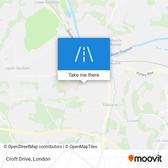 Croft Drive map