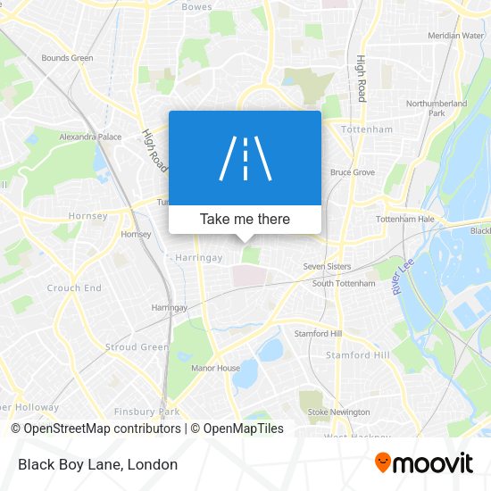 Black Boy Lane map