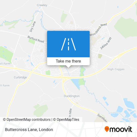 Buttercross Lane map