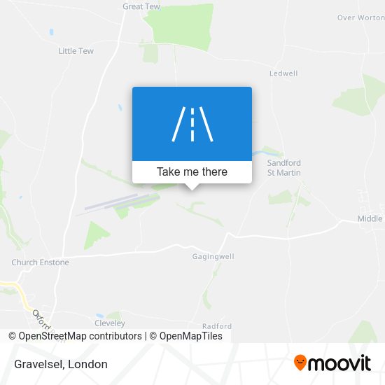 Gravelsel map
