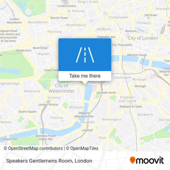 Speakers Gentlemens Room map