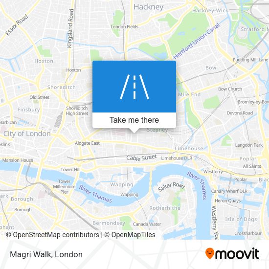 Magri Walk map