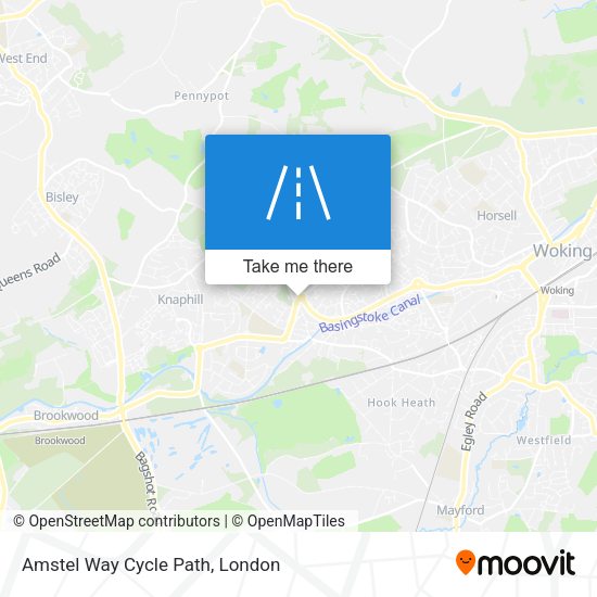 Amstel Way Cycle Path map