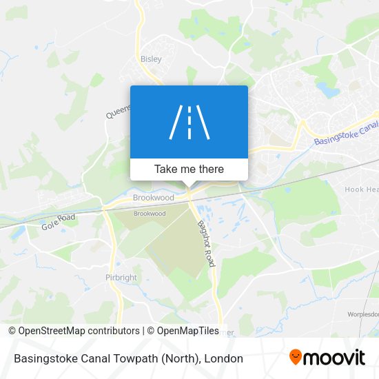 Basingstoke Canal Towpath (North) map