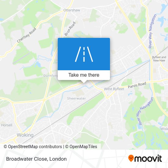 Broadwater Close map