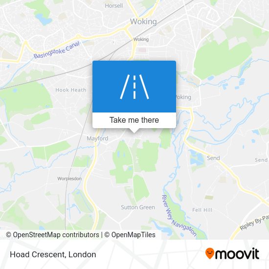 Hoad Crescent map