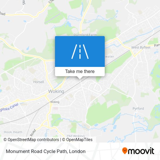Monument Road Cycle Path map