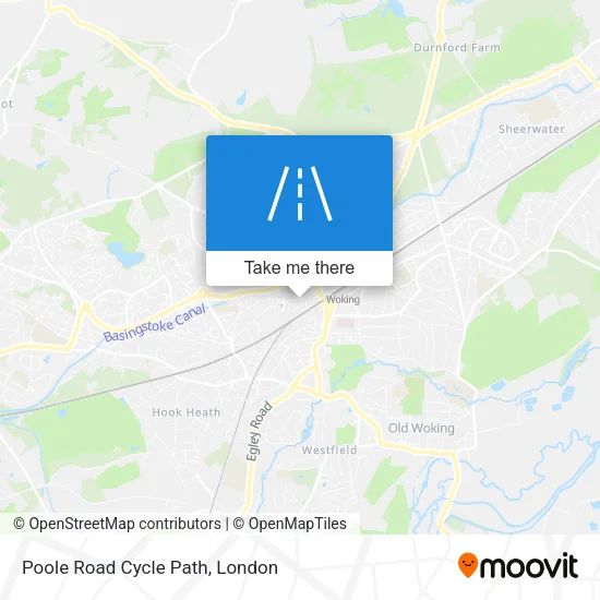 Poole Road Cycle Path map