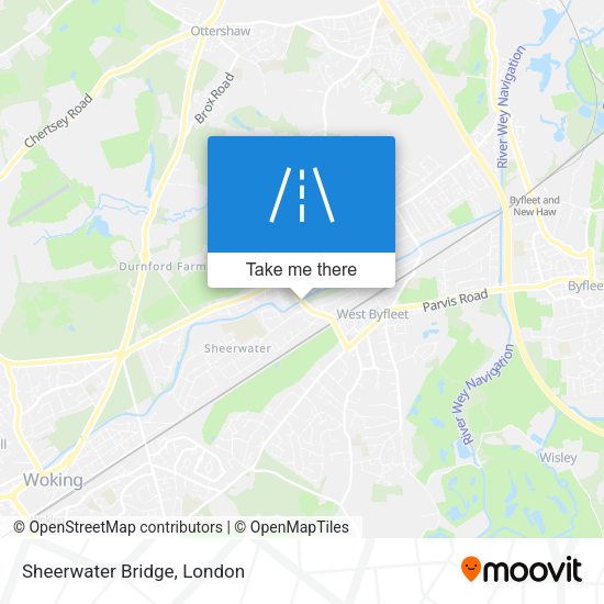 Sheerwater Bridge map