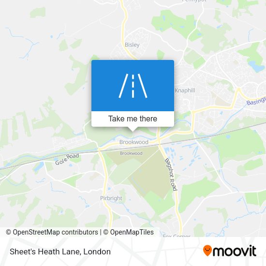 Sheet's Heath Lane map