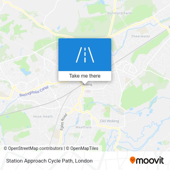 Station Approach Cycle Path map