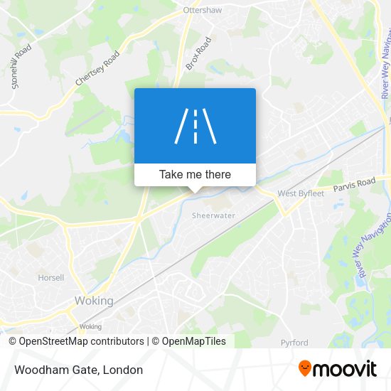 Woodham Gate map