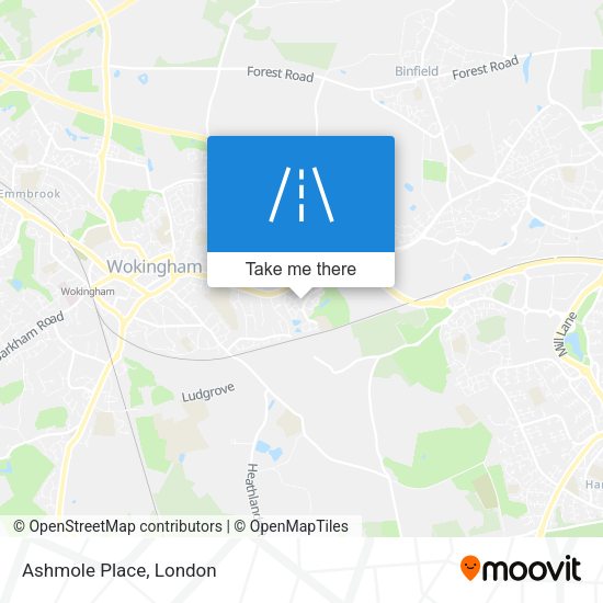 Ashmole Place map