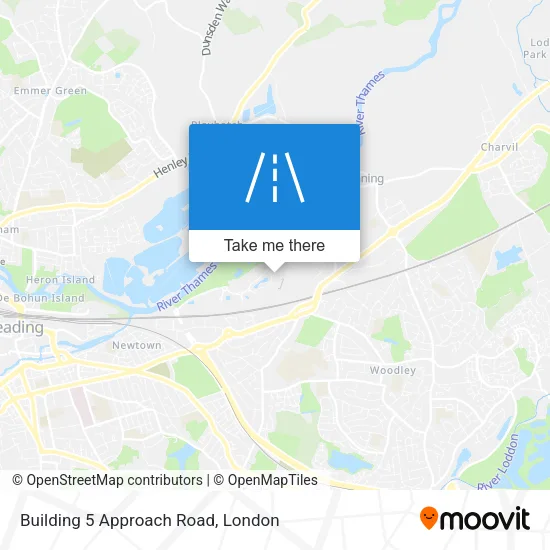 Building 5 Approach Road map