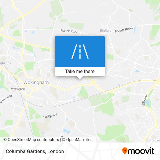 Columba Gardens map