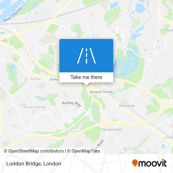 Loddon Bridge map