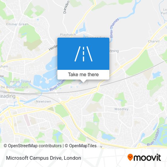 Microsoft Campus Drive map