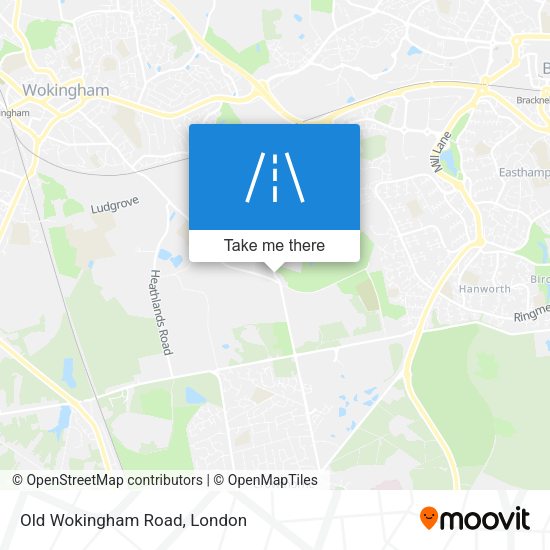 Old Wokingham Road map