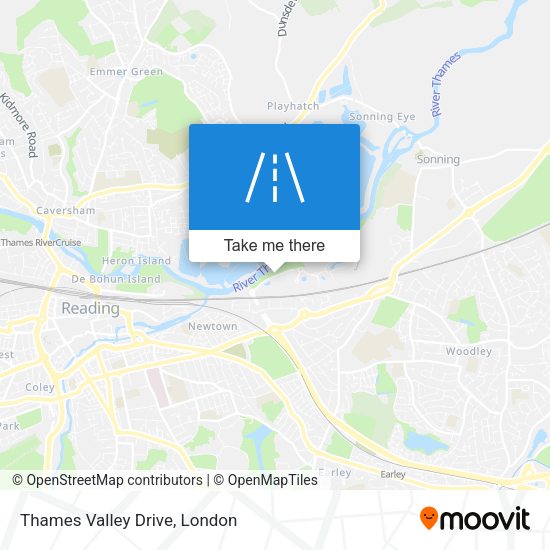Thames Valley Drive map