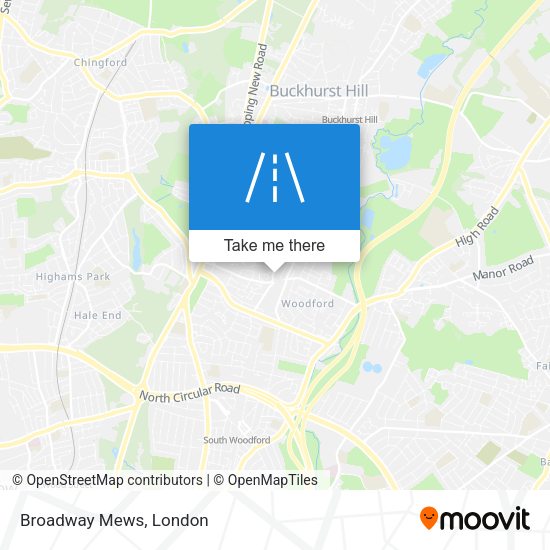 Broadway Mews map