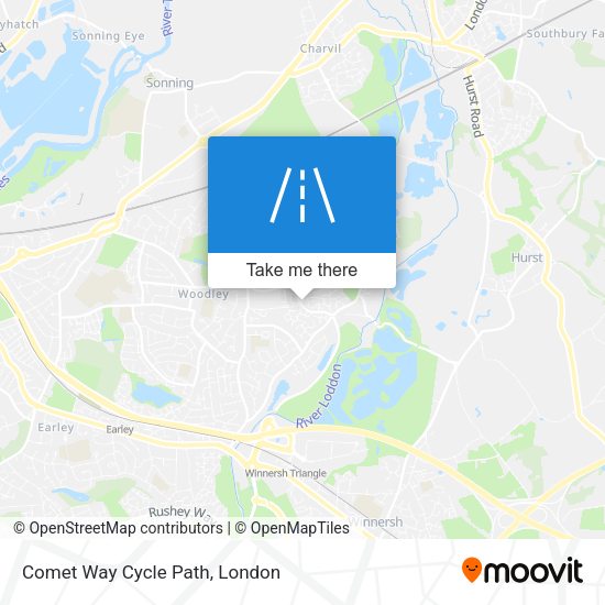 Comet Way Cycle Path map