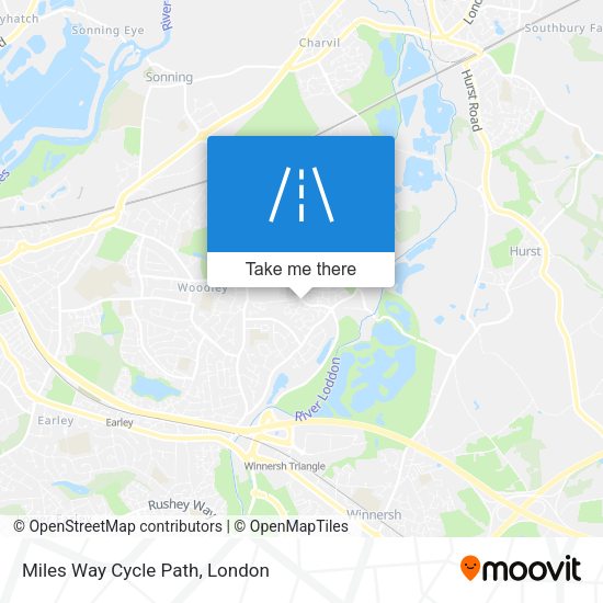 Miles Way Cycle Path map