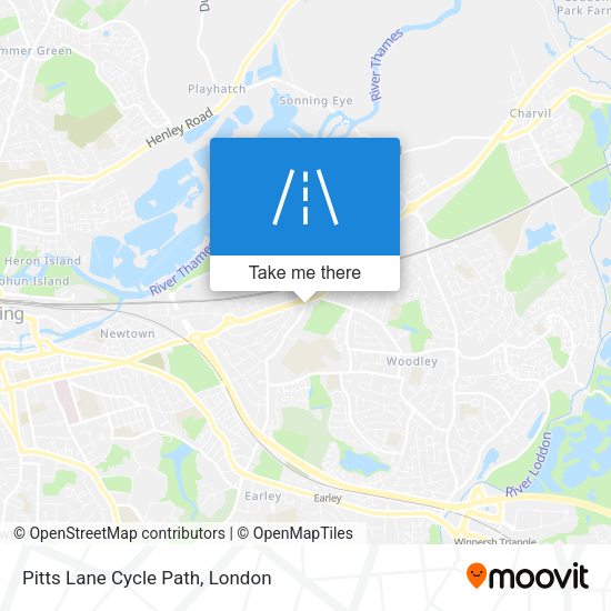 Pitts Lane Cycle Path map