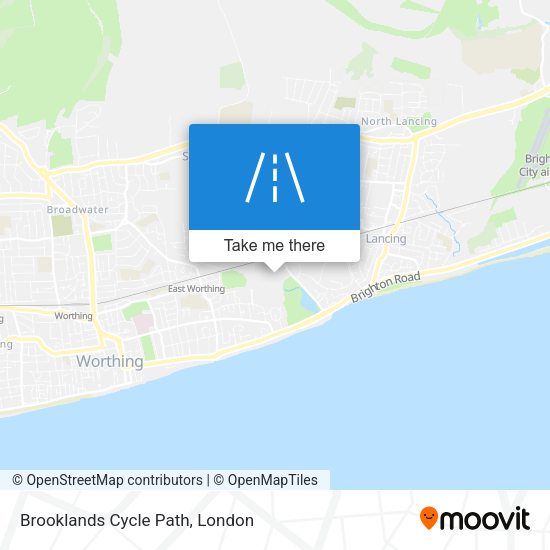 Brooklands Cycle Path map