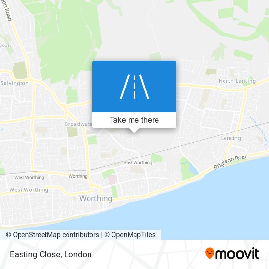 Easting Close map