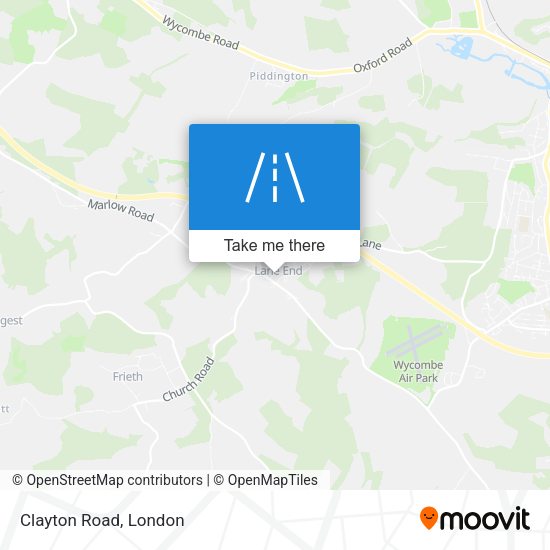 Clayton Road map