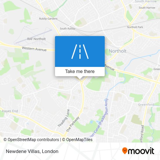 Newdene Villas map