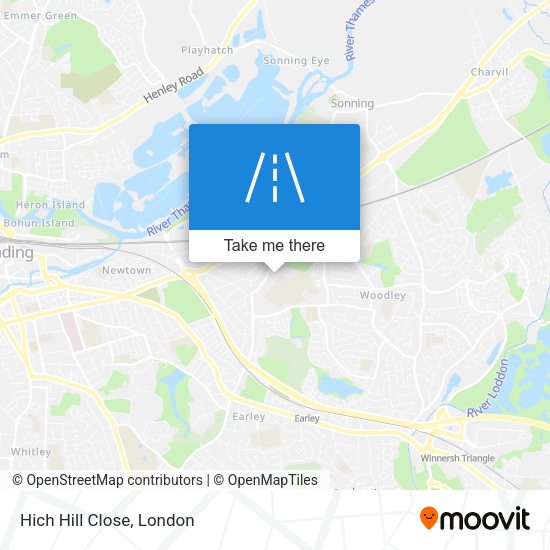 Hich Hill Close map