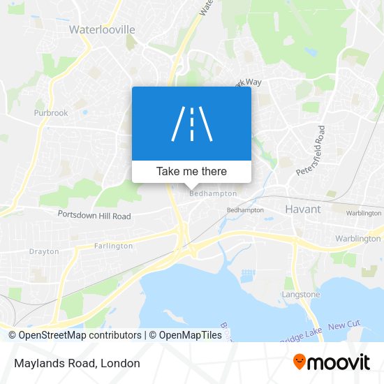 Maylands Road map