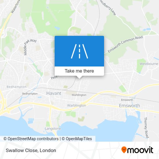 Swallow Close map