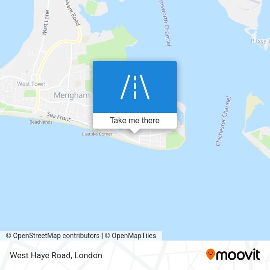 West Haye Road map