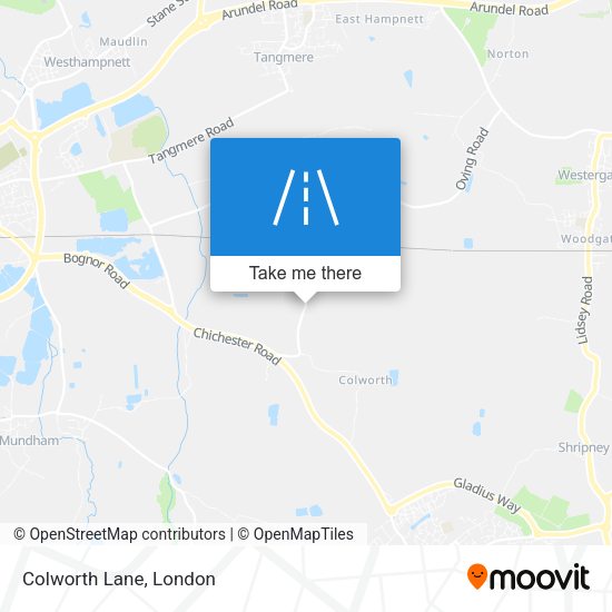 Colworth Lane map