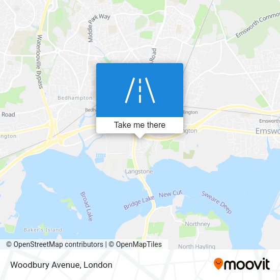 Woodbury Avenue map